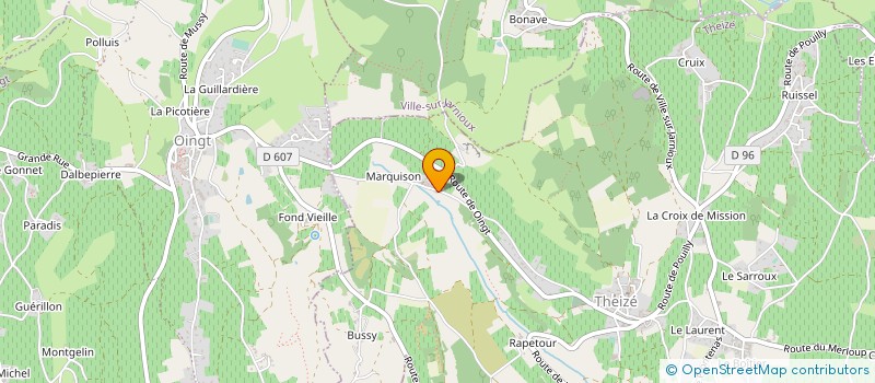 localisation de l'entreprise HOLDING MOUCHET  THEIZE