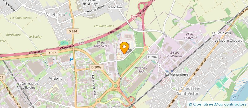 localisation de l'entreprise HOLDING MOUNA  LA CHAUSSEE-SAINT-VICTOR