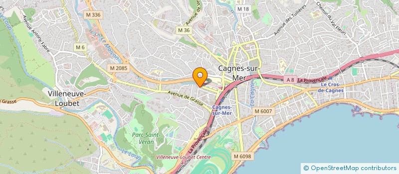localisation de l'entreprise HOLDING MOUNIER  CAGNES-SUR-MER