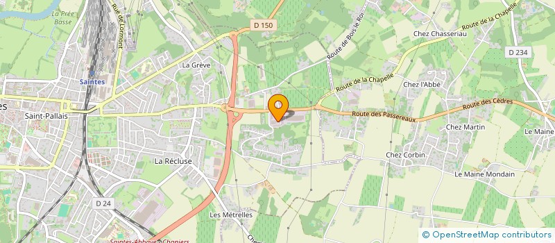 localisation de l'entreprise HOLDING MS  SAINTES