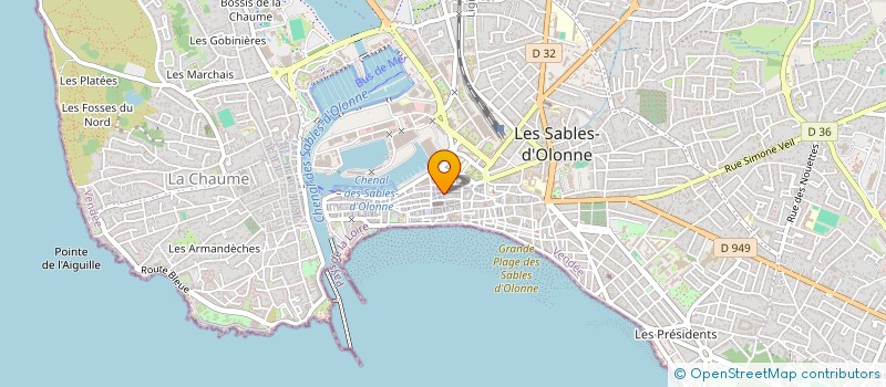 localisation de l'entreprise HOLDING MTAL à LES SABLES D'OLONNE