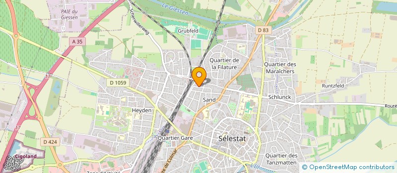 localisation de l'entreprise HOLDING MURAT  SELESTAT