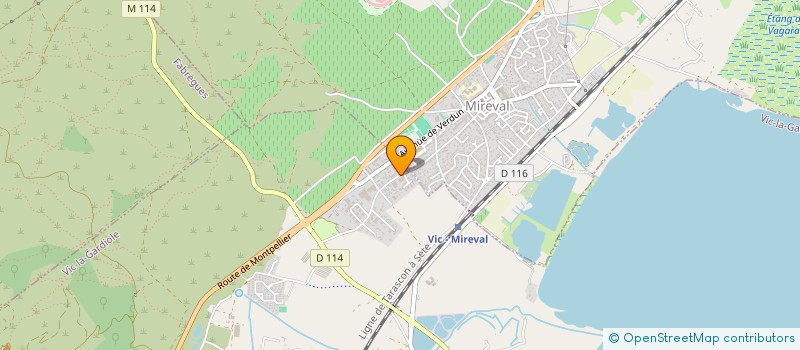 localisation de l'entreprise HOLDING MURIEL FERRIERES  MURVIEL-LES-MONTPELLIER