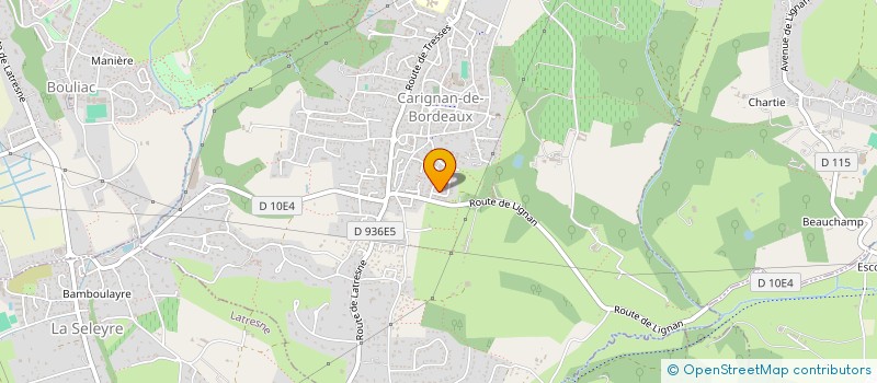 localisation de l'entreprise HOLDING MVAX  CARIGNAN-DE-BORDEAUX