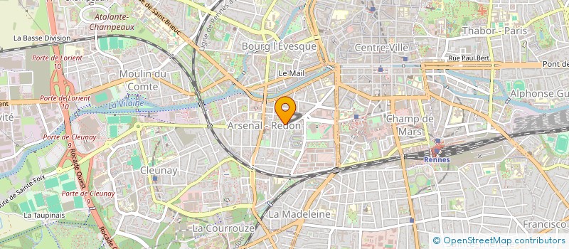 localisation de l'entreprise HOLDING MVD  RENNES