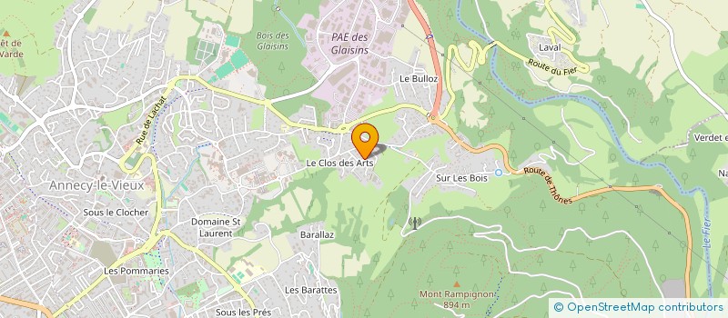 localisation de l'entreprise HOLDING MYARI à ANNECY