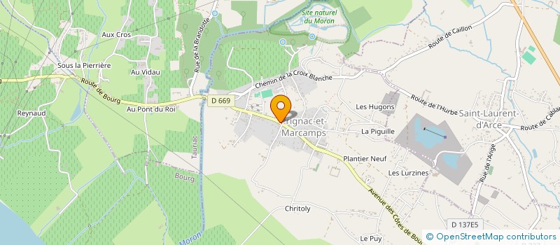 localisation de l'entreprise HOLDING MYLA  TAURIAC