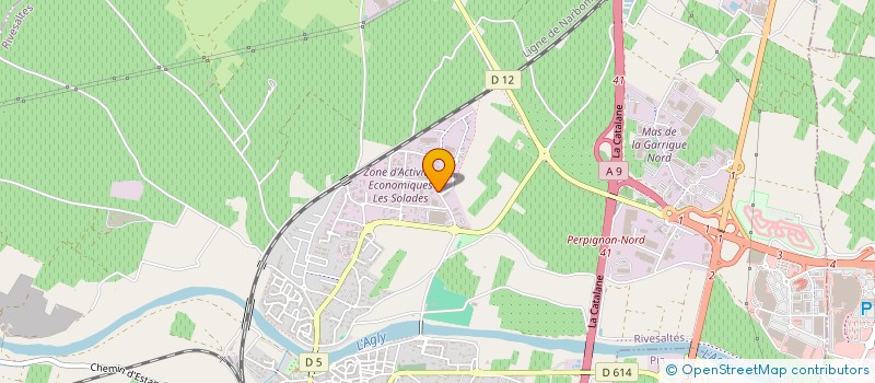 localisation de l'entreprise HOLDING NAMI  RIVESALTES