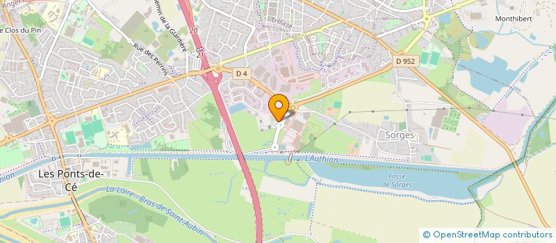 localisation de l'entreprise HOLDING NC  LES PONTS-DE-CE