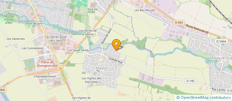 localisation de l'entreprise HOLDING NC RESTAURATION à MAILLOT