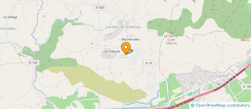 localisation de l'entreprise HOLDING NEOLYNE  LARDIER-ET-VALENCA