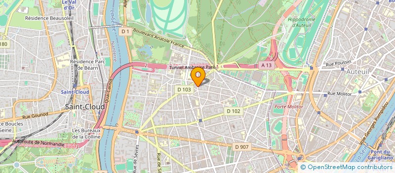 localisation de l'entreprise HOLDING NEVE à BOULOGNE-BILLANCOURT