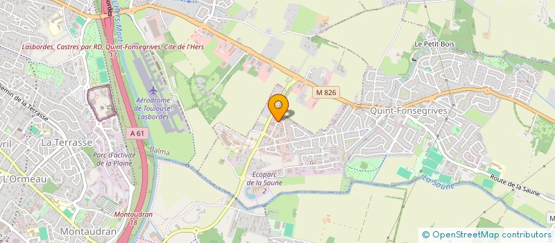 localisation de l'entreprise HOLDING NEW START  QUINT-FONSEGRIVES