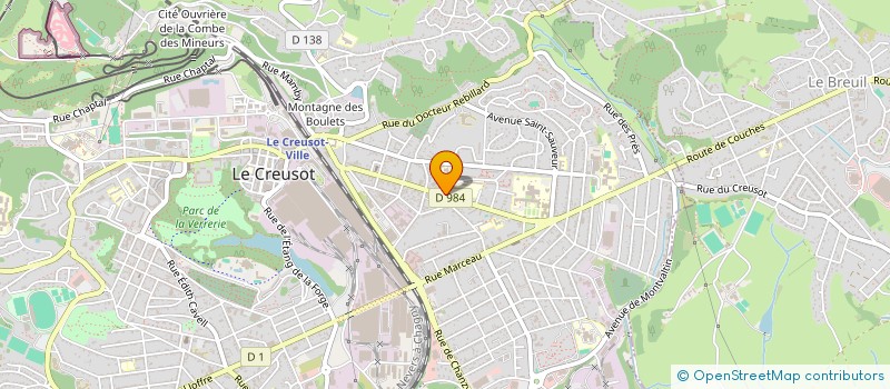 localisation de l'entreprise HOLDING NHFR INGENIERIE à LE CREUSOT