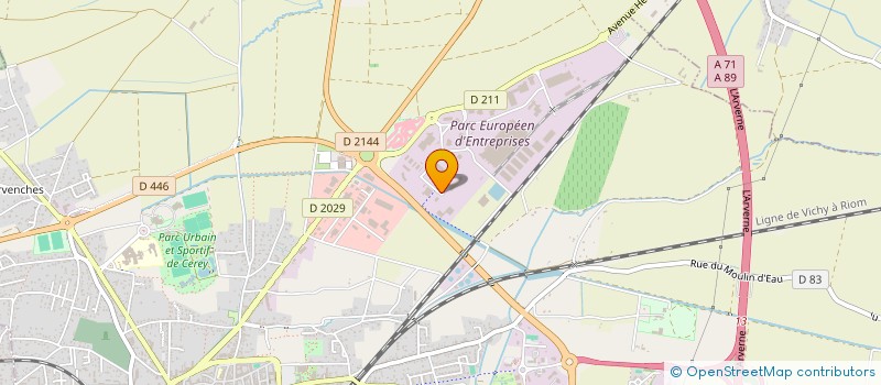 localisation de l'entreprise HOLDING NICO  RIOM