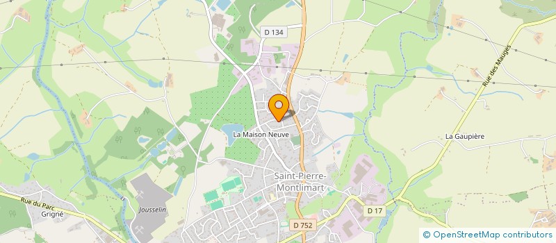 localisation de l'entreprise HOLDING NICOLAS FOUCHER à MONTREVAULT-SUR-EVRE