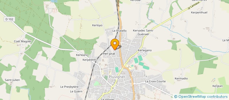 localisation de l'entreprise HOLDING NICOLAS JARDEL  PLUVIGNER