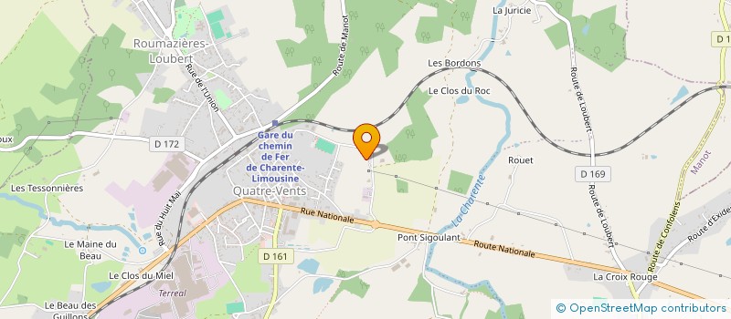 localisation de l'entreprise HOLDING NIVELLE à TERRES-DE-HAUTE-CHARENTE
