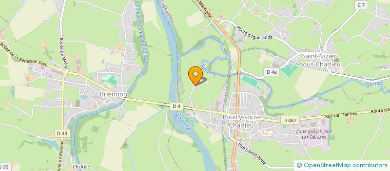 localisation de l'entreprise HOLDING NOTIN  POUILLY-SOUS-CHARLIEU