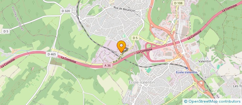 localisation de l'entreprise HOLDING NS  ECOLE-VALENTIN