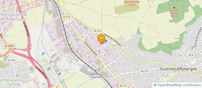 localisation de l'entreprise HOLDING NSA  COURNON-D'AUVERGNE