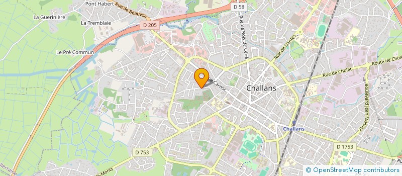 localisation de l'entreprise HOLDING NSB INVESTISSEMENT à CHALLANS