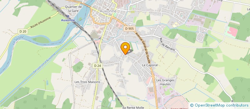 localisation de l'entreprise HOLDING O.C.C.R à AUXONNE