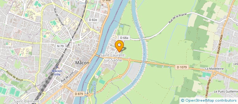 localisation de l'entreprise HOLDING O.C.G.  SAINT-LAURENT-SUR-SAONE