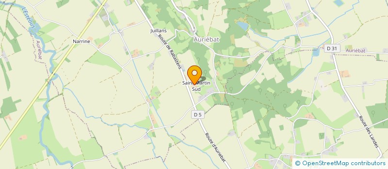 localisation de l'entreprise HOLDING O.L.A.  AURIEBAT