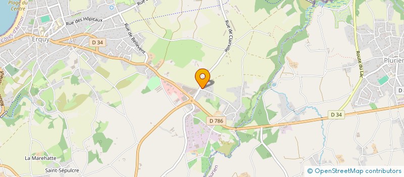 localisation de l'entreprise HOLDING O.M.P.  ERQUY