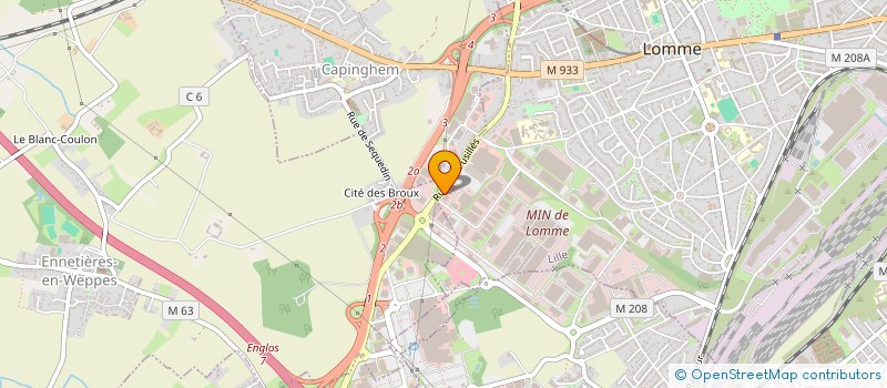 localisation de l'entreprise HOLDING OCEA à LILLE