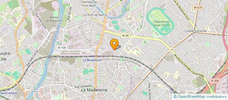 localisation de l'entreprise HOLDING OH L'DINGUE à MARCQ-EN-BARŒUL
