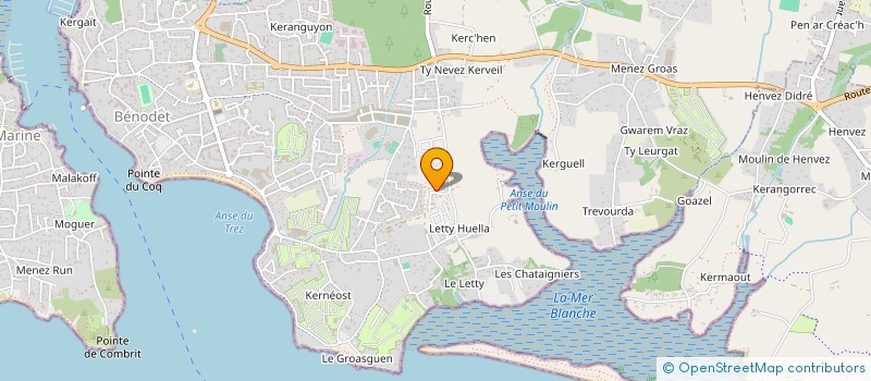 localisation de l'entreprise HOLDING OL  BENODET