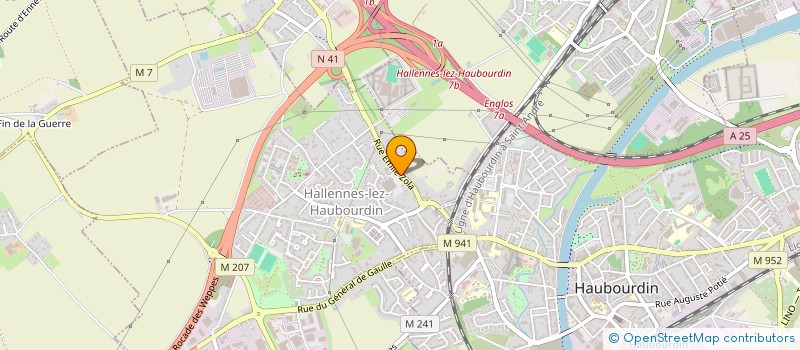 localisation de l'entreprise HOLDING OLIBE  HALLENNES-LEZ-HAUBOURDIN