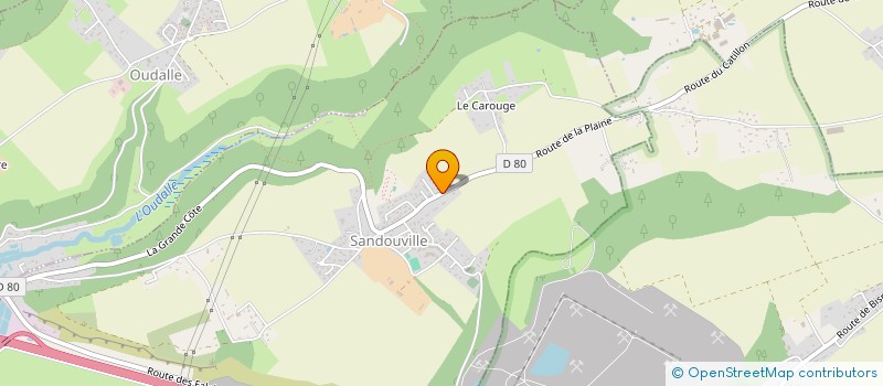 localisation de l'entreprise HOLDING OLIVIER LAFON  SANDOUVILLE