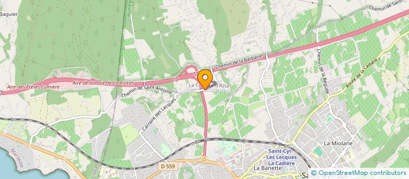 localisation de l'entreprise HOLDING OM INVEST  LA CADIERE-D'AZUR