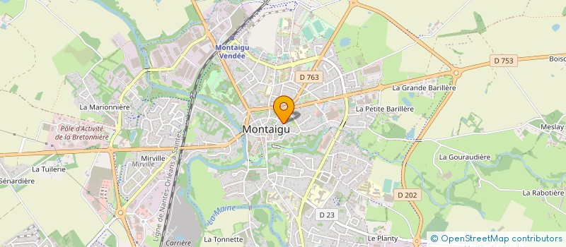 localisation de l'entreprise HOLDING ONELIFE à MONTAIGU-VENDEE