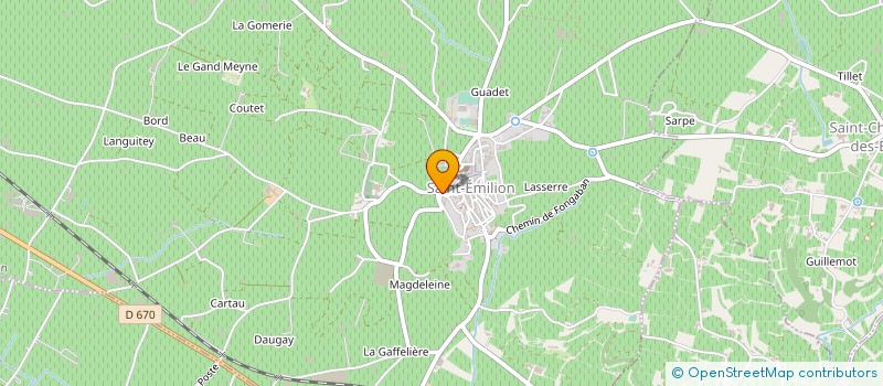 localisation de l'entreprise HOLDING OPERATIONNELLE SAAM  SAINT-EMILION