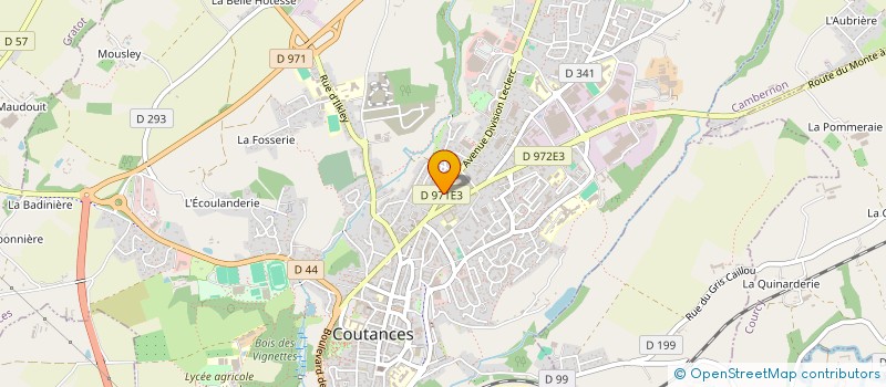 localisation de l'entreprise HOLDING OPTIQUE PERREE  COUTANCES