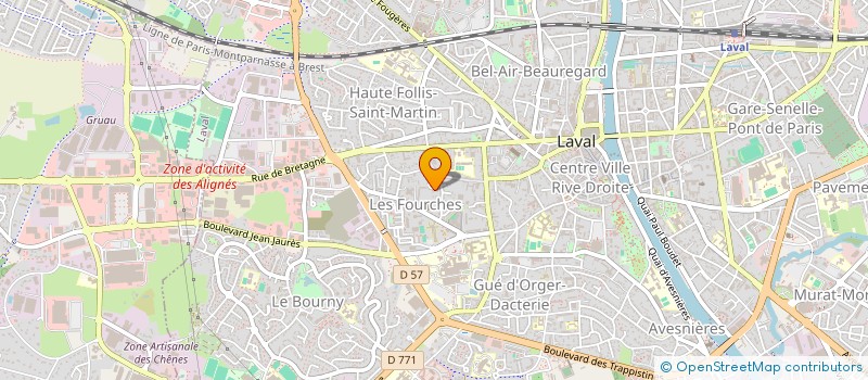 localisation de l'entreprise HOLDING OPTIS à LAVAL