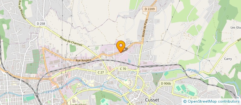 localisation de l'entreprise HOLDING OR  CREUZIER-LE-VIEUX