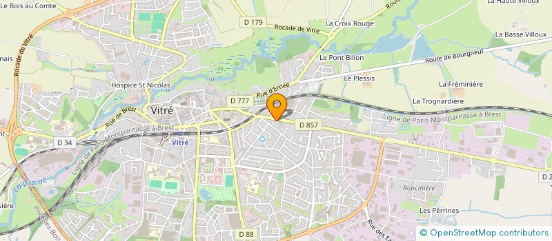 localisation de l'entreprise HOLDING ORBELLO GASCHET - H.O.G. à VITRE