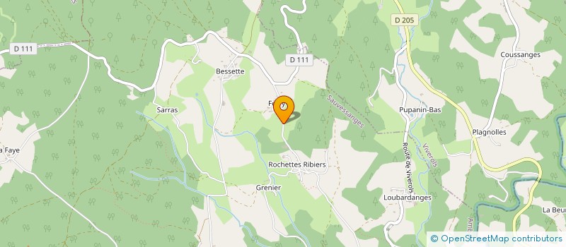 localisation de l'entreprise HOLDING ORIOL  SAUVESSANGES