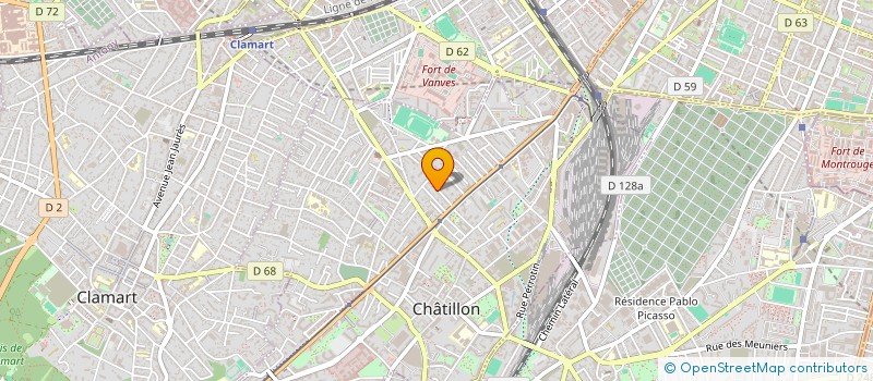 localisation de l'entreprise HOLDING ORIZON GP  CHATILLON