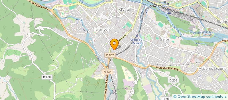 localisation de l'entreprise HOLDING OSSAU  JURANCON