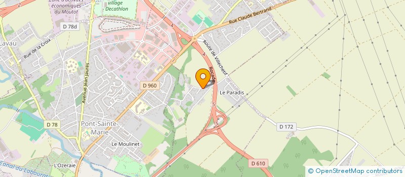 localisation de l'entreprise HOLDING OUDEARD à CRENEY-PRES-TROYES