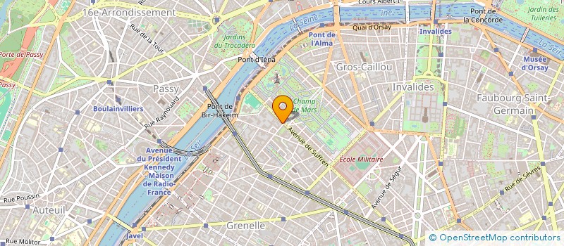 localisation de l'entreprise HOLDING P.V.J.  PARIS