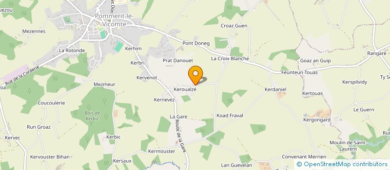 localisation de l'entreprise HOLDING P.Y.L.S.  POMMERIT-LE-VICOMTE