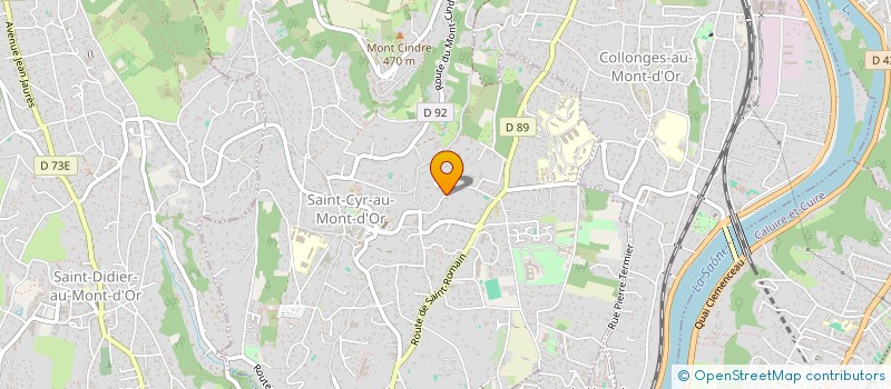 localisation de l'entreprise HOLDING P2M  SAINT-CYR-AU-MONT-D'OR