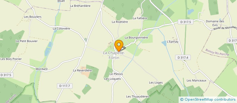 localisation de l'entreprise HOLDING PARADIS à LA CHAPELLE-FORTIN